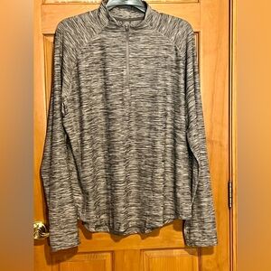 All In Motion Gray Soft Stretch 1/4 Zip Pullover